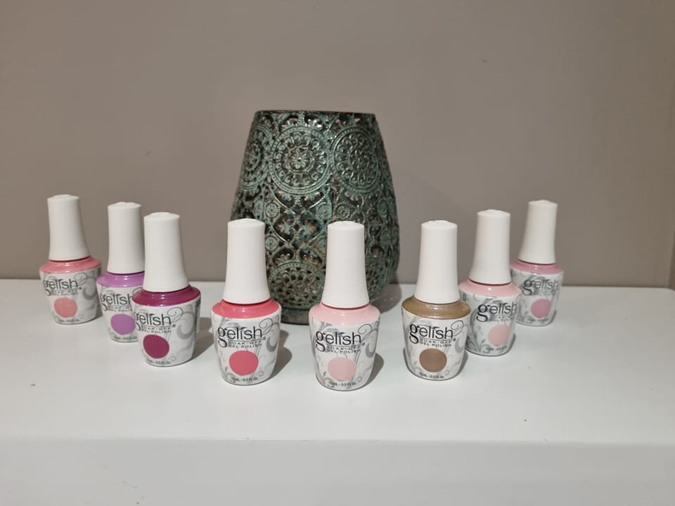 Gelish gel polish colour selection at Alban Beauty