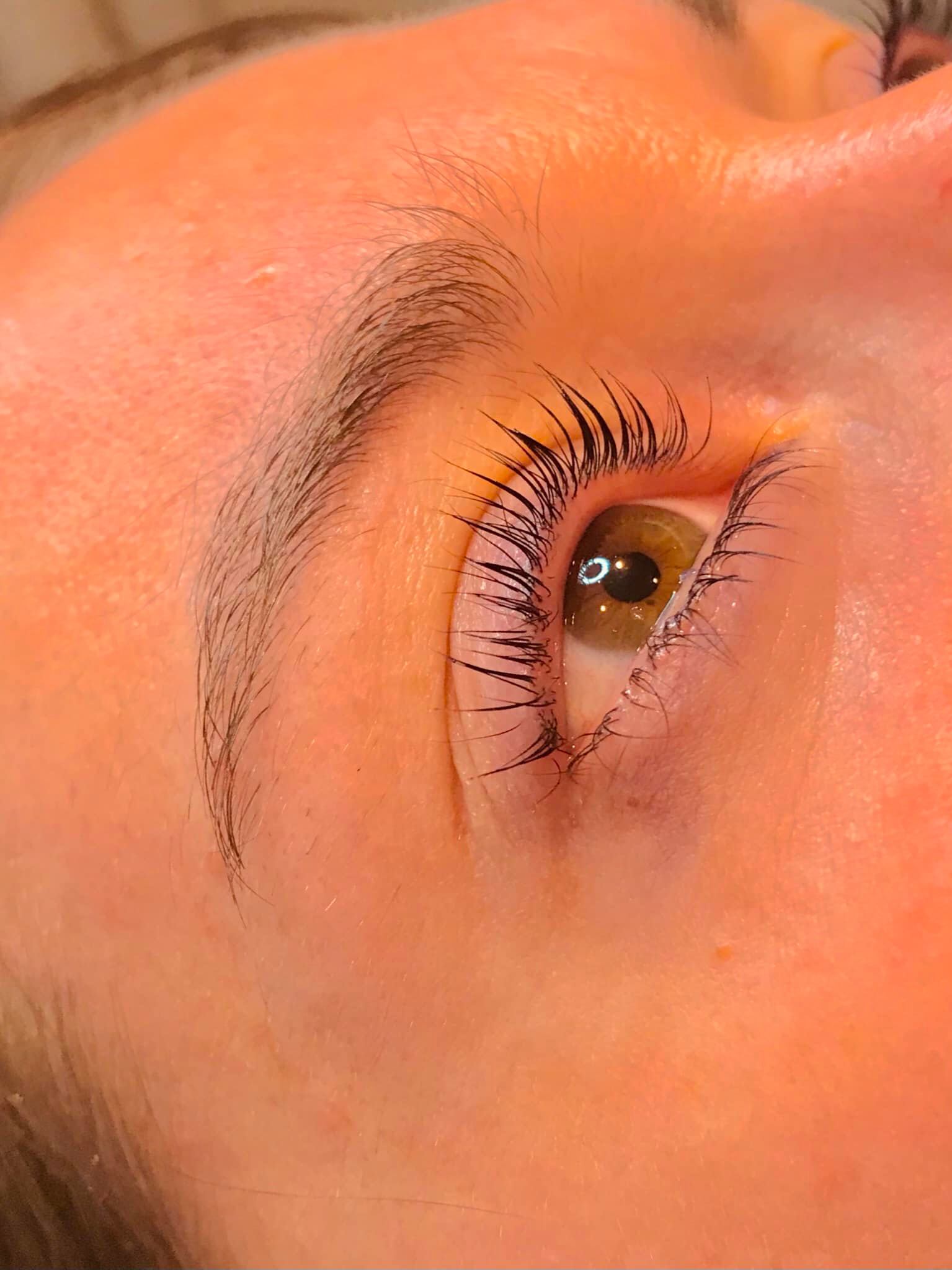 Lash lift and tint result at Alban Beauty